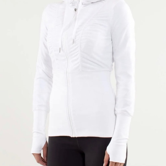 Lululemon Dance Studio Jacket White Reversible Women's size 4 - Picture 1 of 8